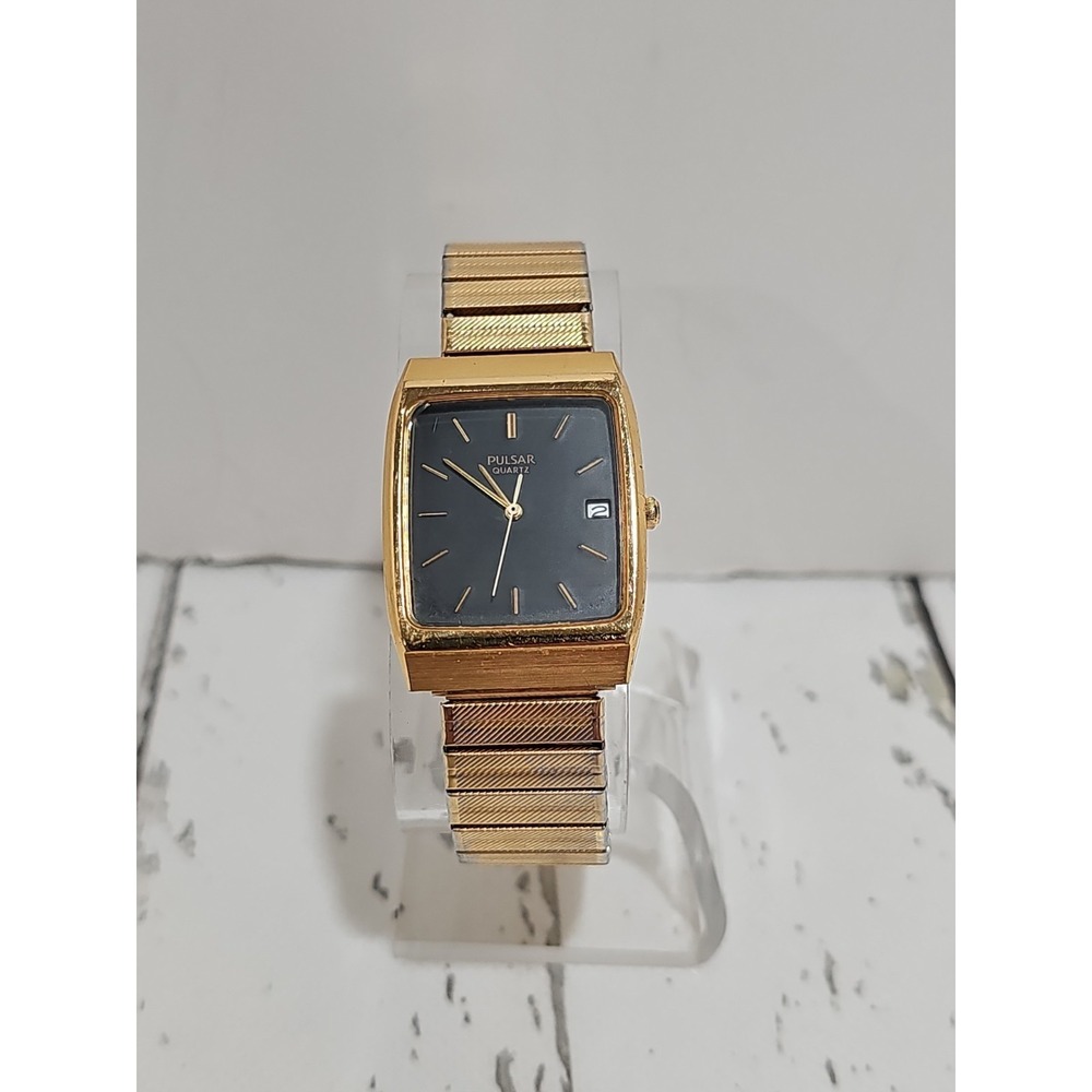 Men's Vintage Pulsar by Seiko Watch Gold Tone V722-5A20